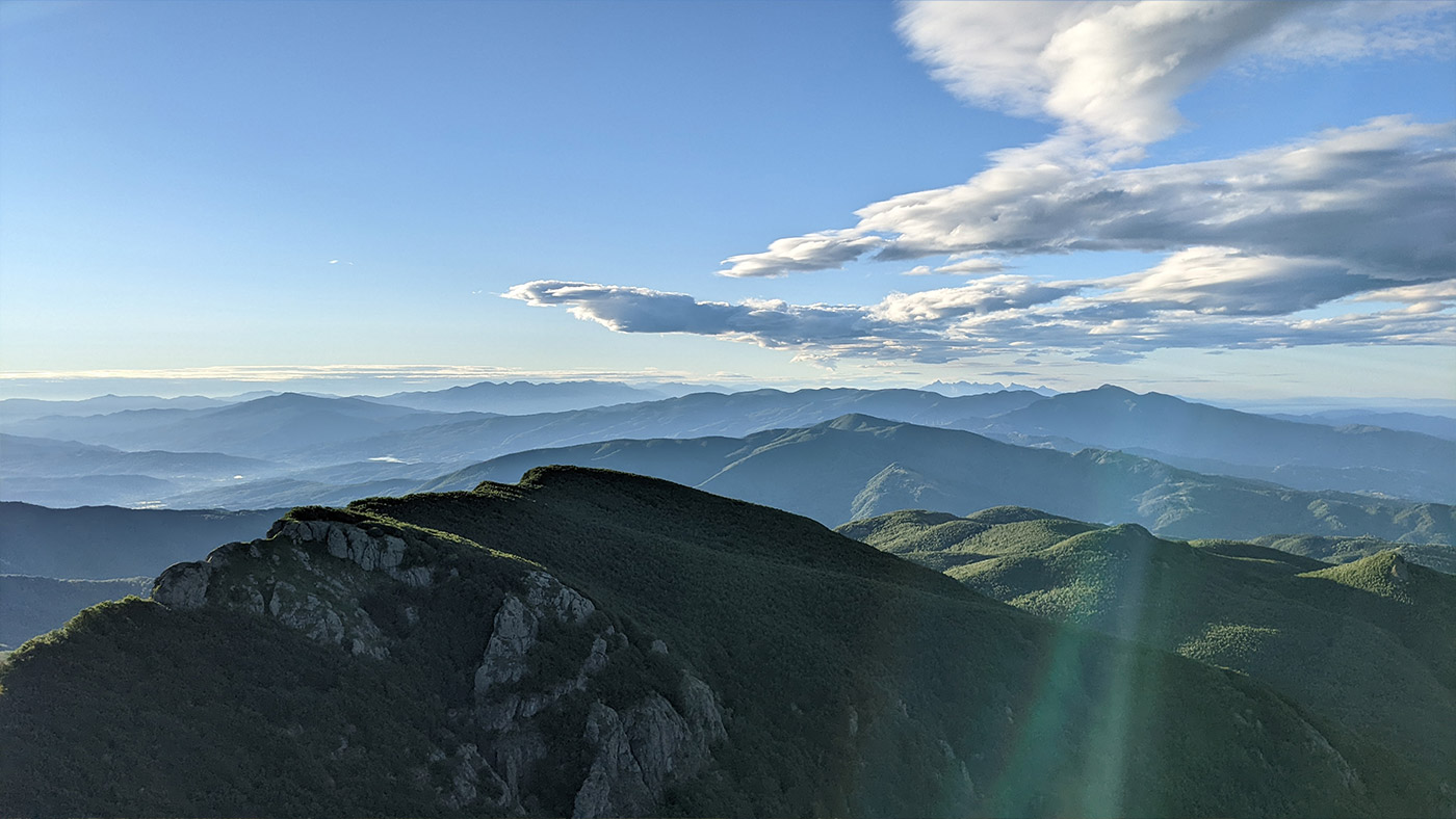 Blick vom Monte Penna Richtung Süden