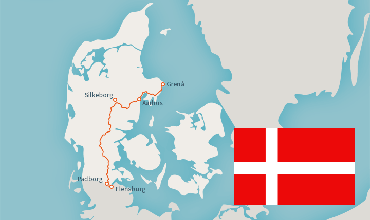 Europawanderweg 1 in Dänemark