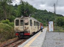 Schmalspurbahn in Crocetta d'Orero