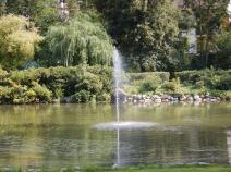 Wasserfontäne im Schlosspark Birkenau
